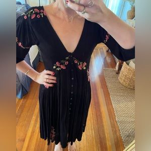 Embroidered Free People dress